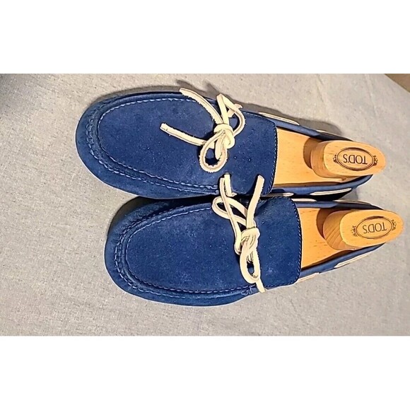 Cole Haan NikeAir Driving Moccasins Shoes Men\'s Size 8 W 10 Blue Suede Loafers main image 10